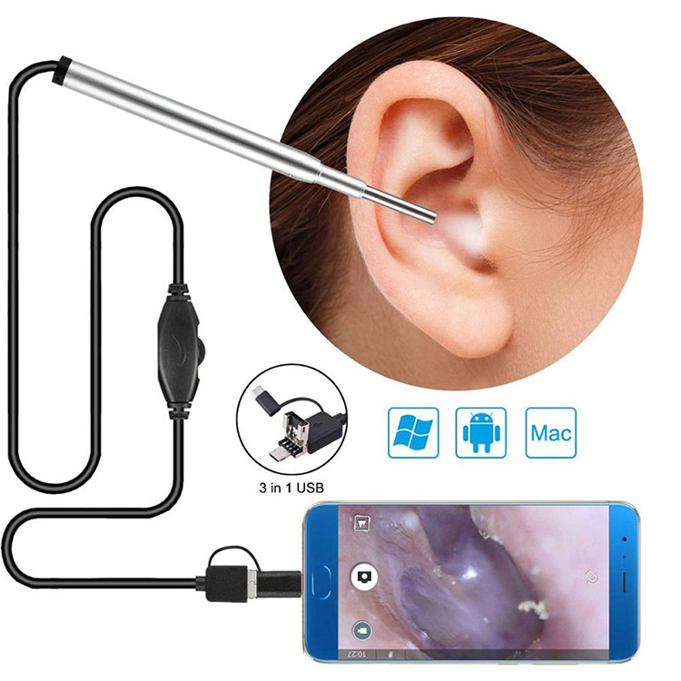 Lapaʻau Endoscope Camera Ear Nasal Endoscope Usb Otoscope