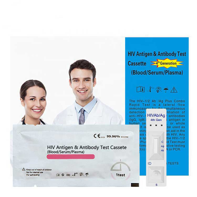Mea ho'āʻo hou 4th Generation Hiv 1/2 Ag Ab Rapid Test Cassette