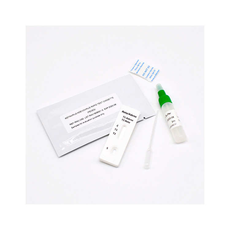 Hoʻokahi ʻanuʻu Diagnostic Rotavirus Adenovirus (feces) Combo Rapid Test Cassettes